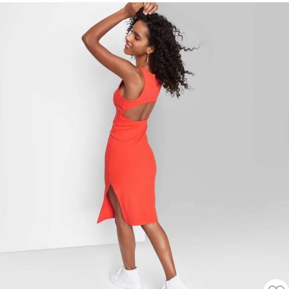 Women's Sleeveless Open Back Knit Dress NWT